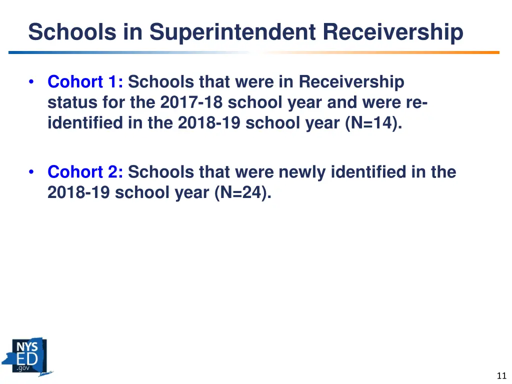 schools in superintendent receivership