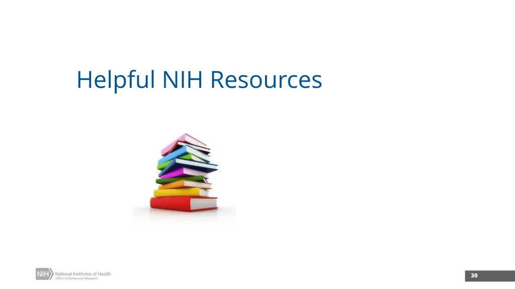 helpful nih resources
