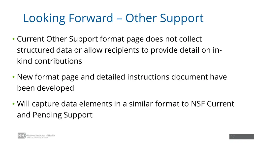 looking forward other support 1