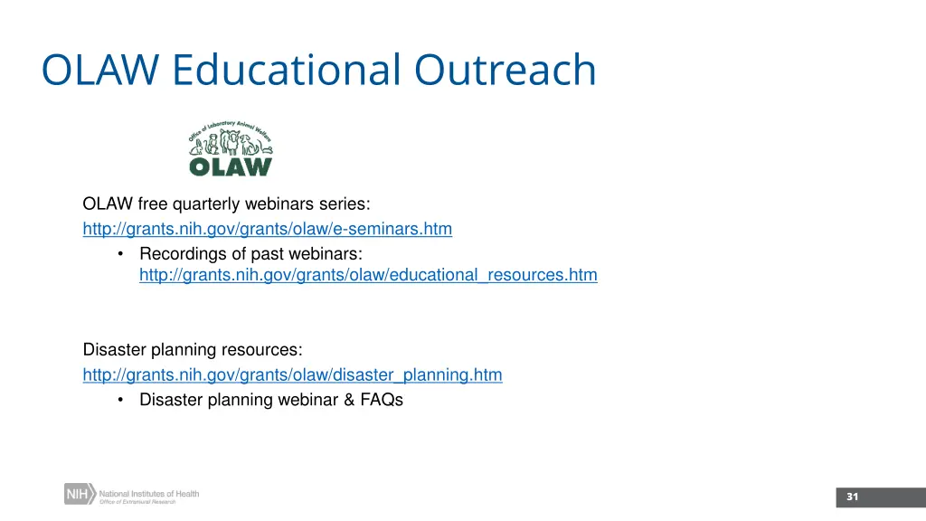 olaw educational outreach