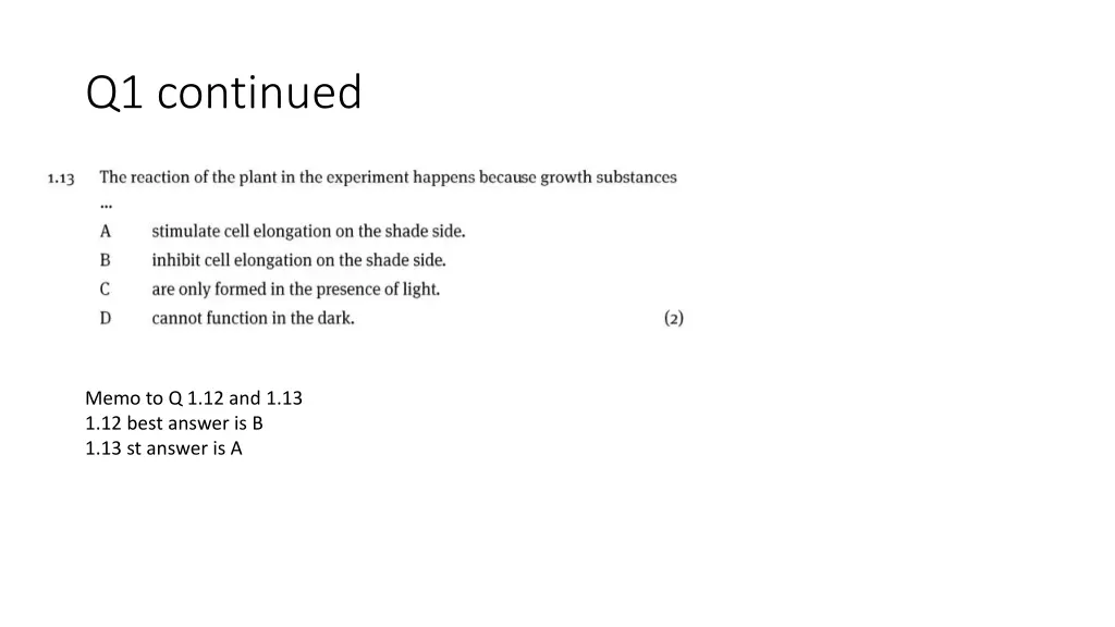 q1 continued