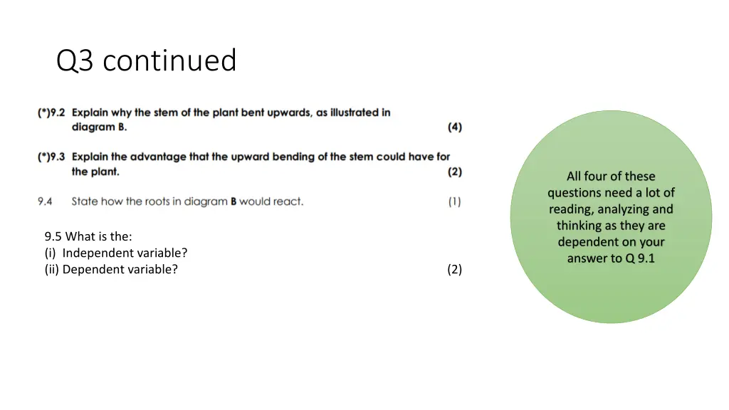 q3 continued