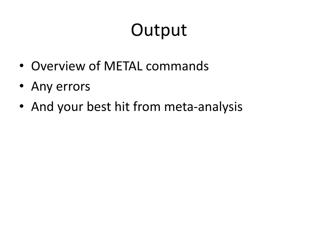 output