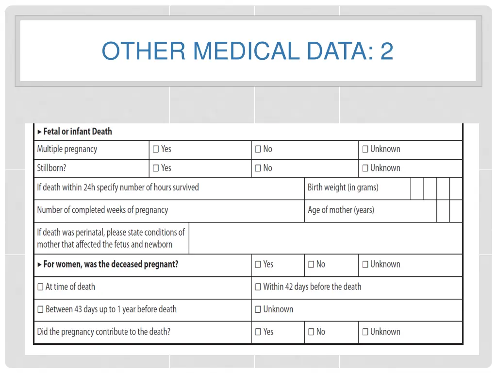 other medical data 2