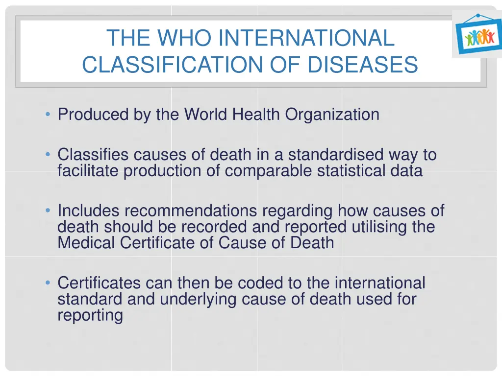 the who international classification of diseases