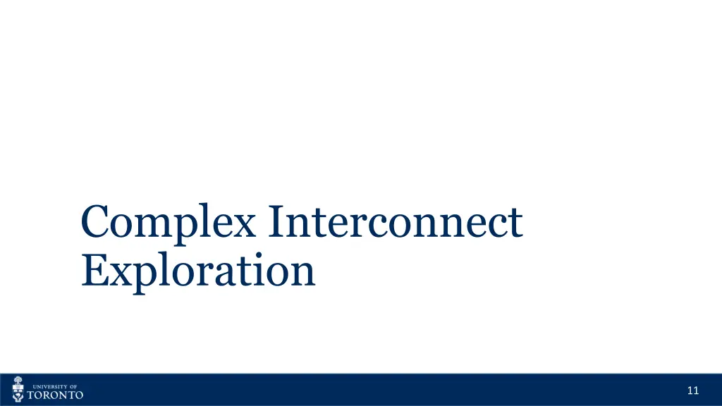 complex interconnect exploration