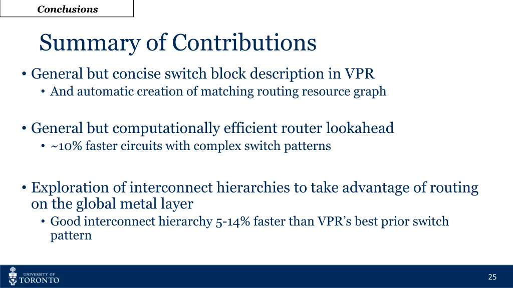 conclusions