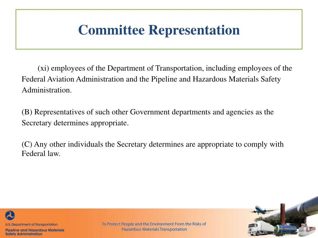 committee representation 1