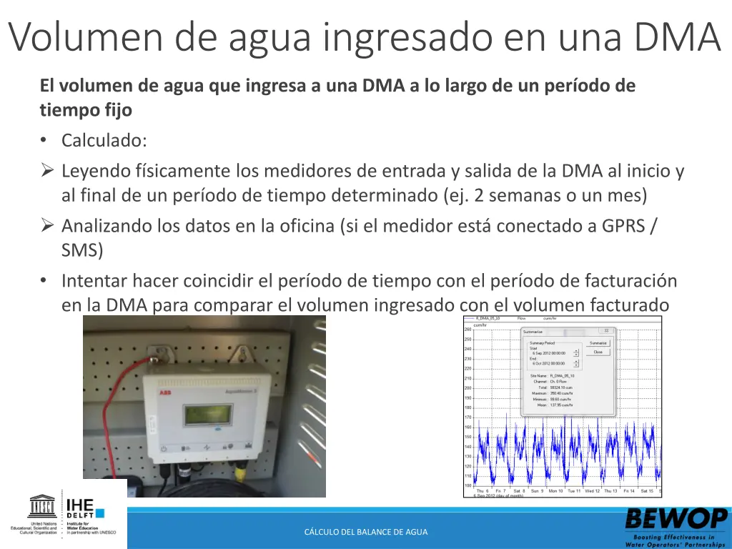 volumen de aguaingresadoen una dma