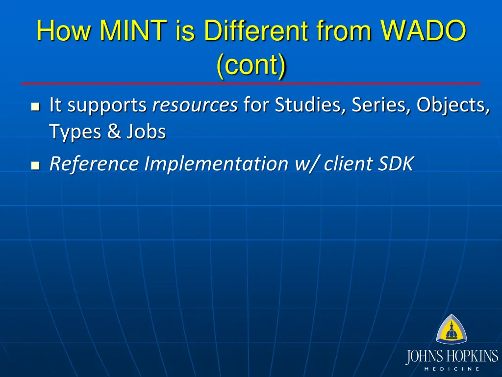 how mint is different from wado cont