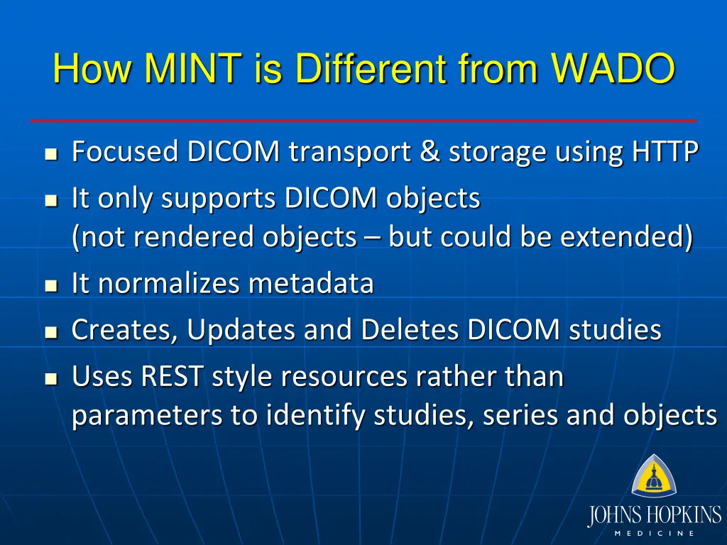how mint is different from wado