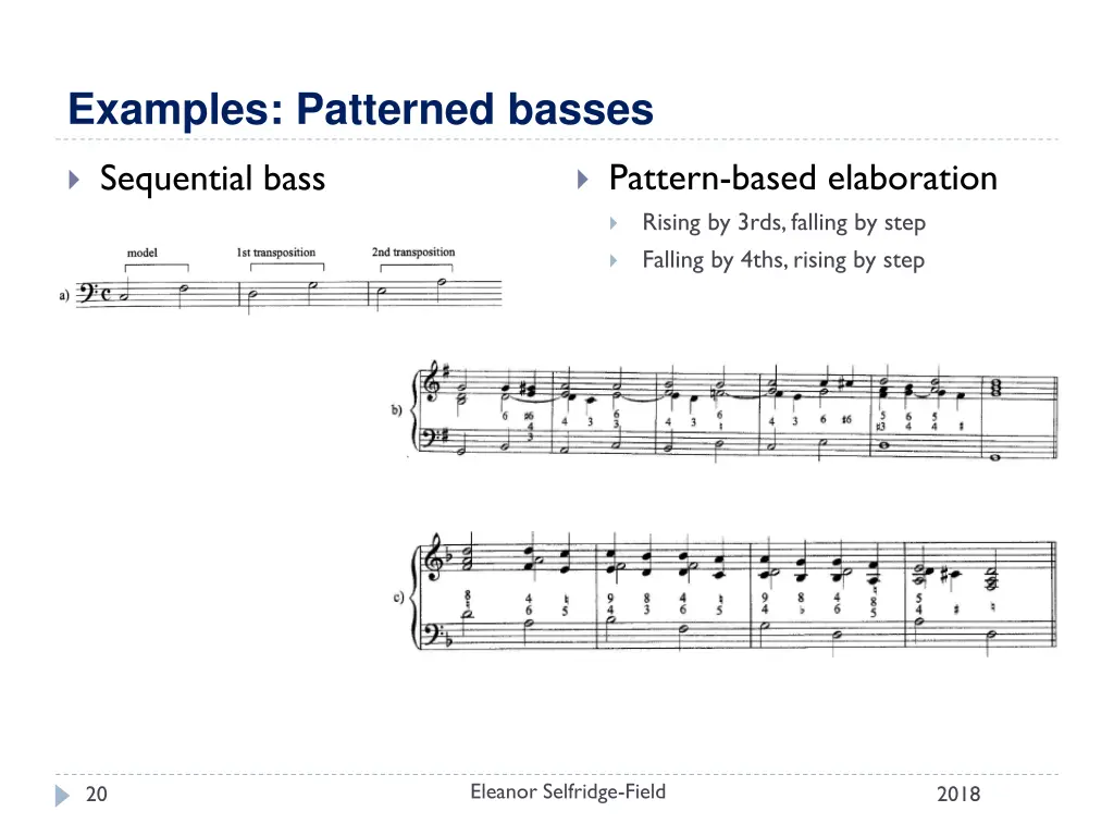 examples patterned basses