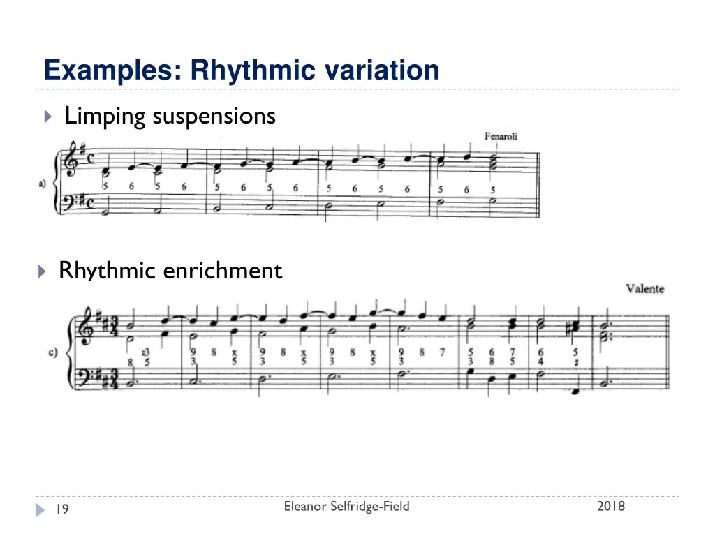 examples rhythmic variation