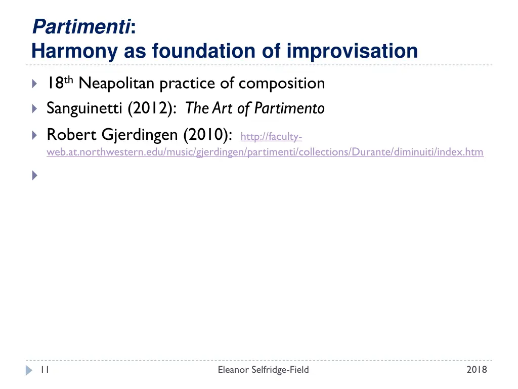 partimenti harmony as foundation of improvisation