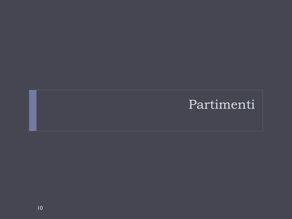 partimenti