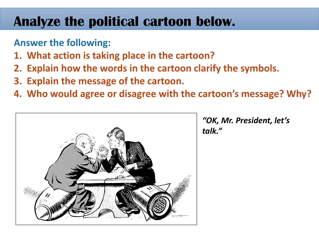 analyze the political cartoon below