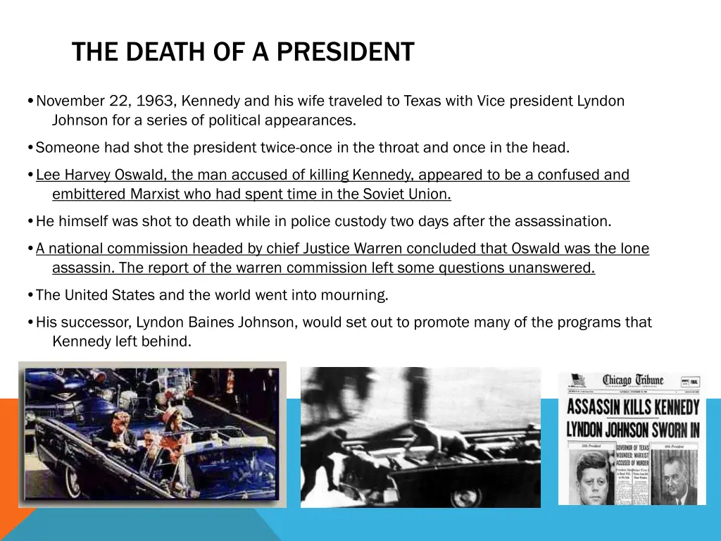 the death of a president