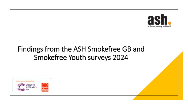 findings from the ash smokefree gb and findings