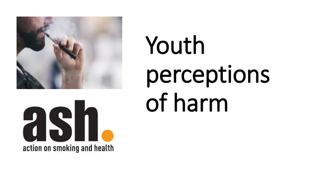 youth youth perceptions perceptions of harm
