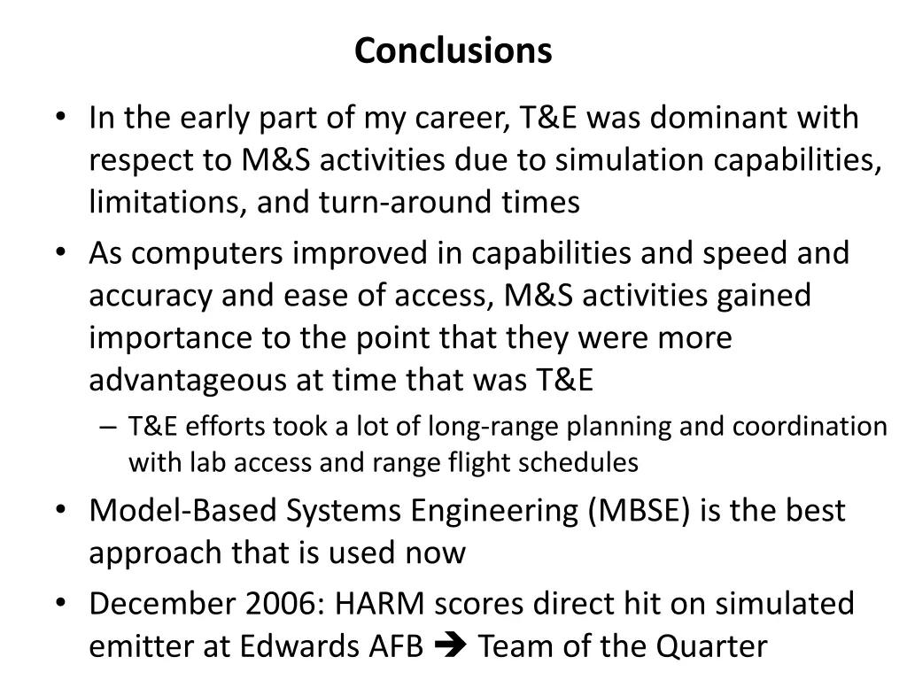 conclusions