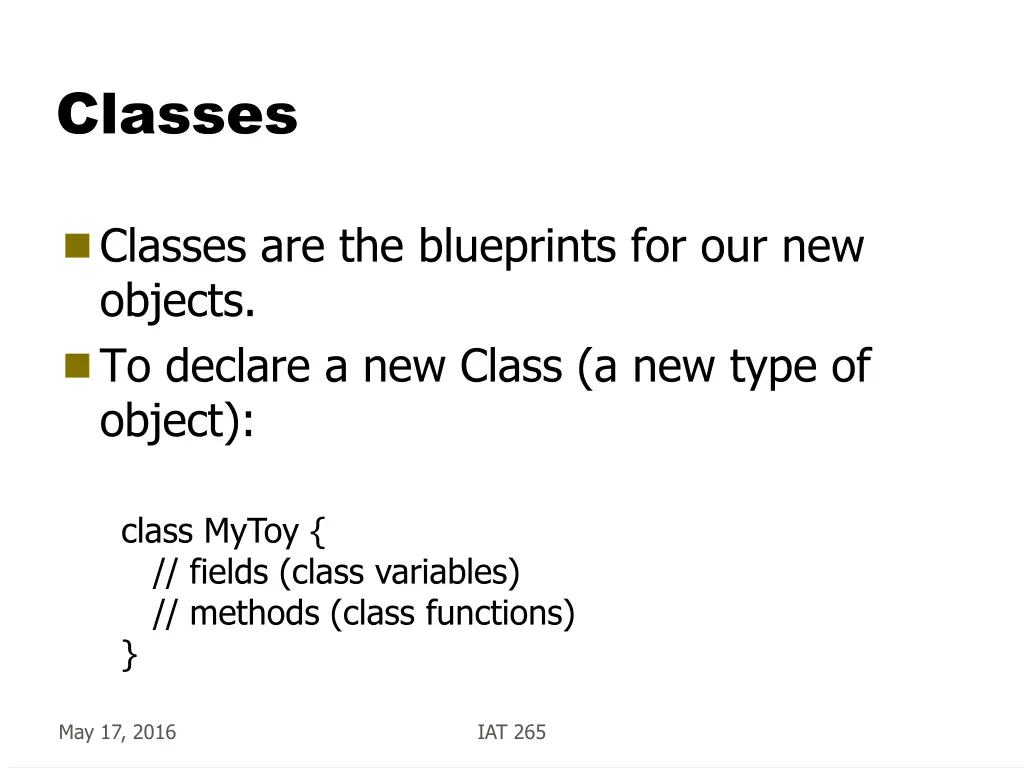 classes 1