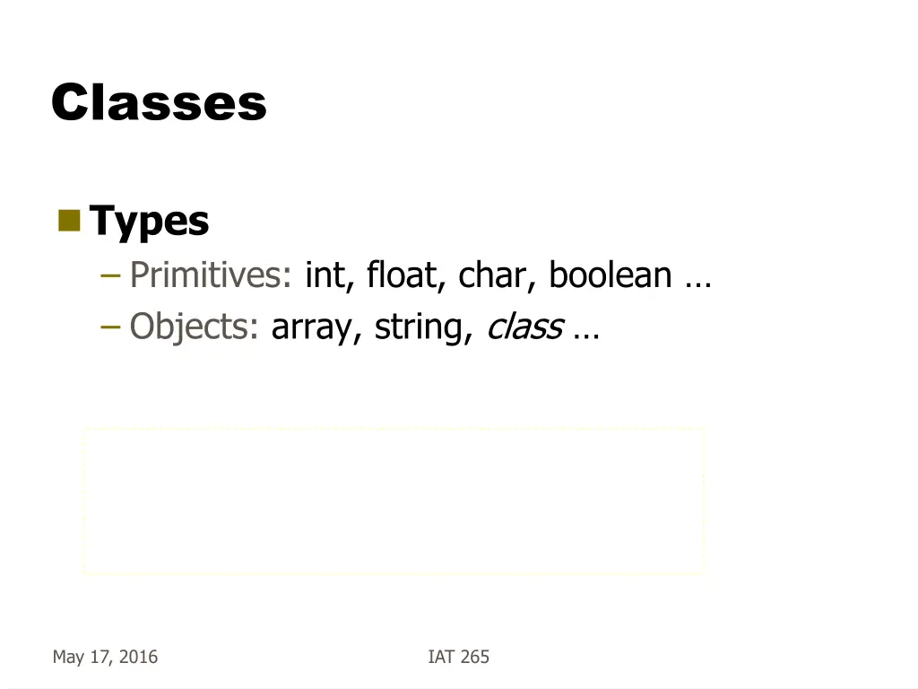 classes