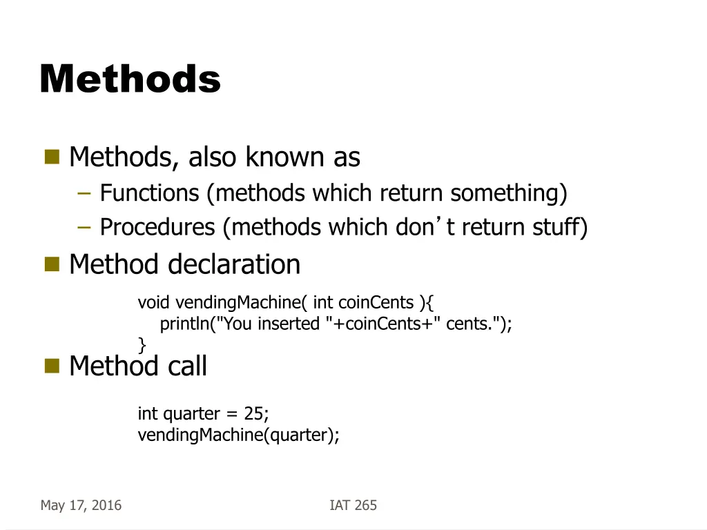 methods