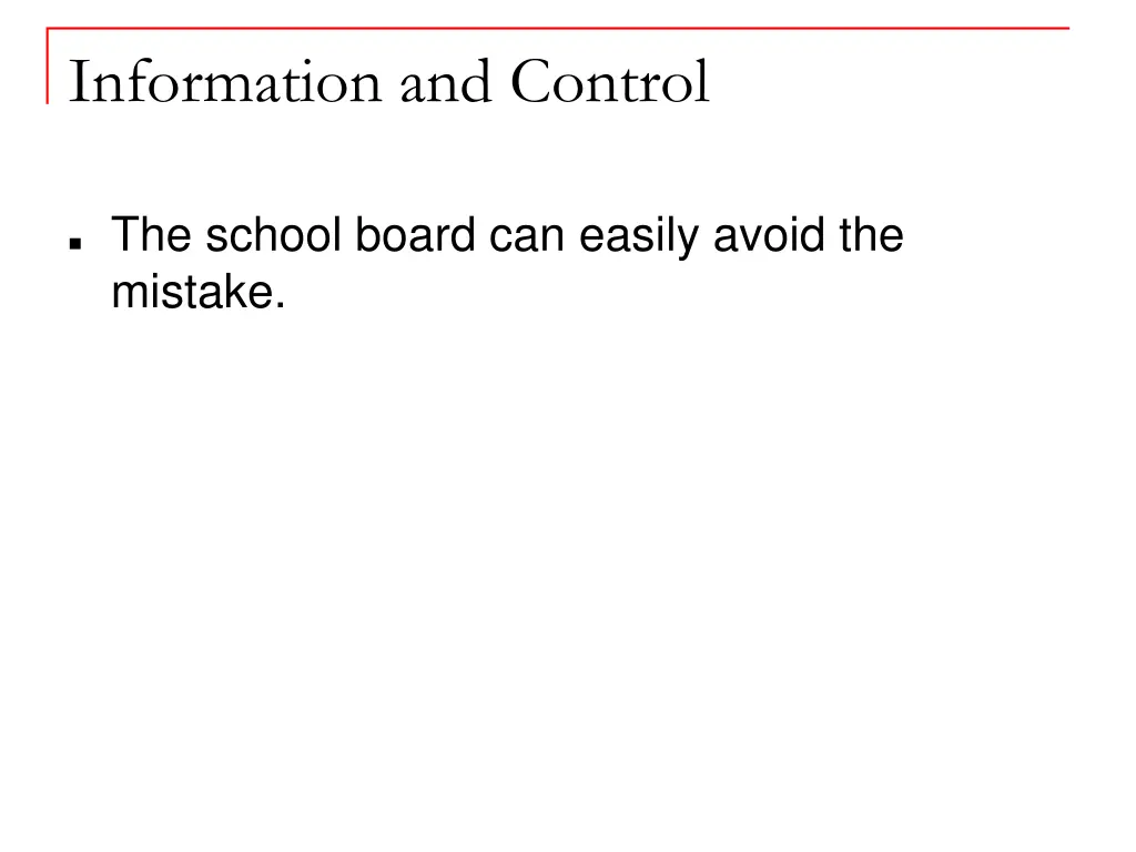 information and control