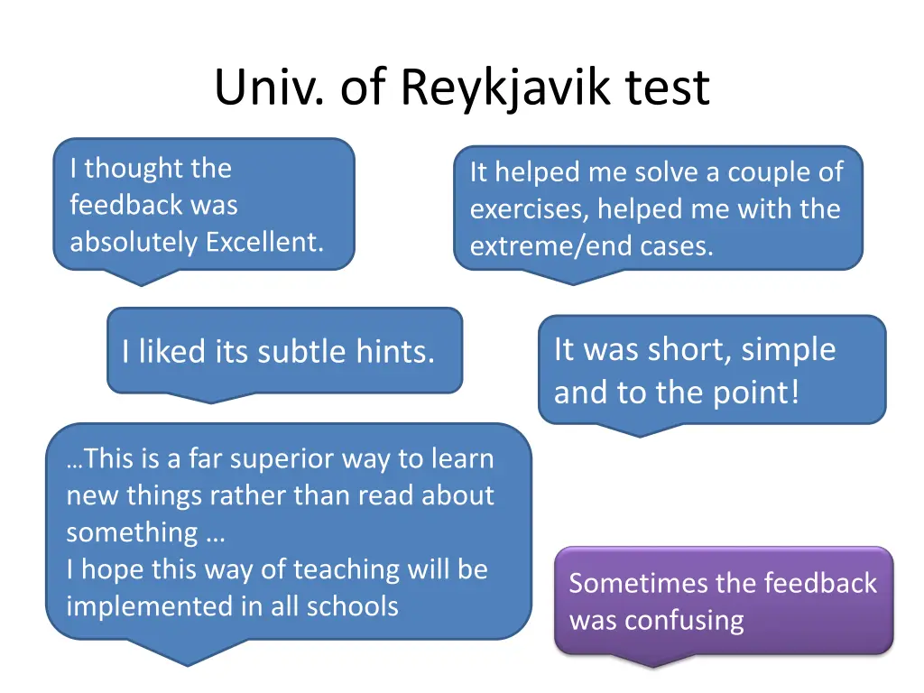 univ of reykjavik test 1