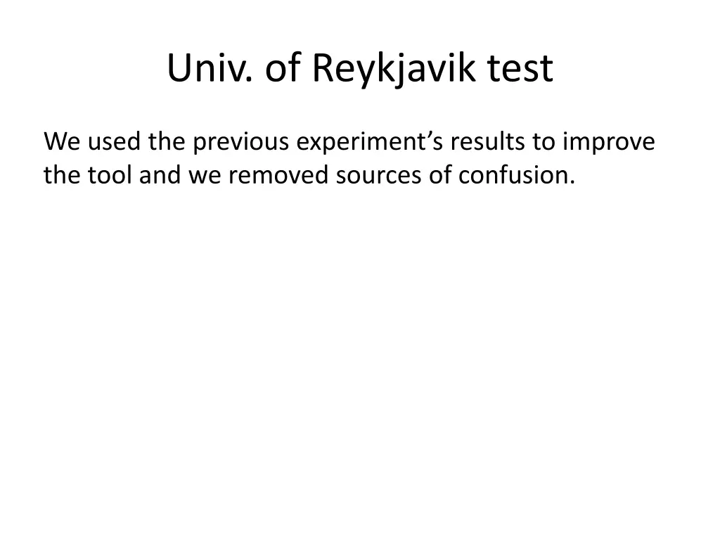 univ of reykjavik test