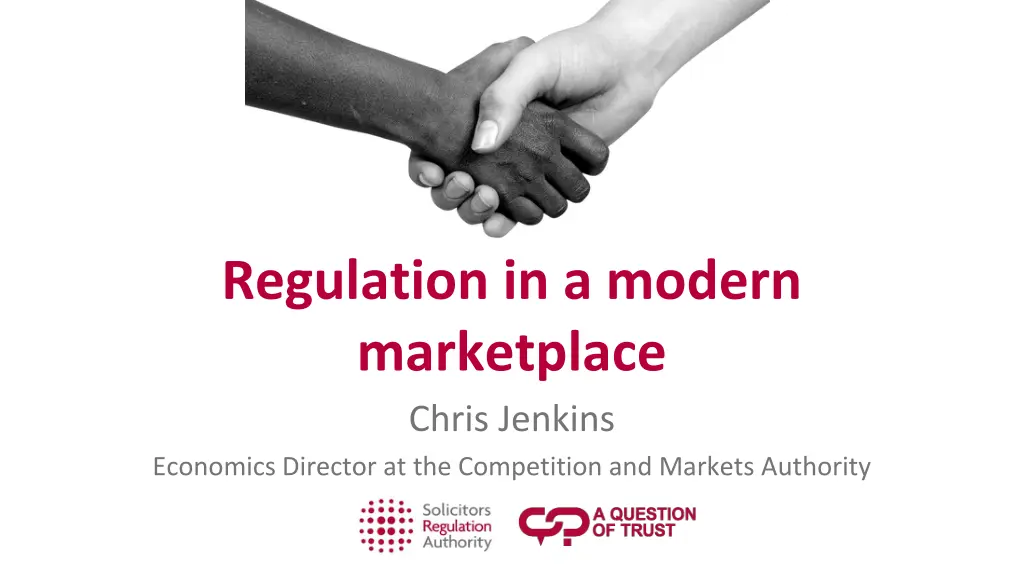 regulation in a modern marketplace chris jenkins