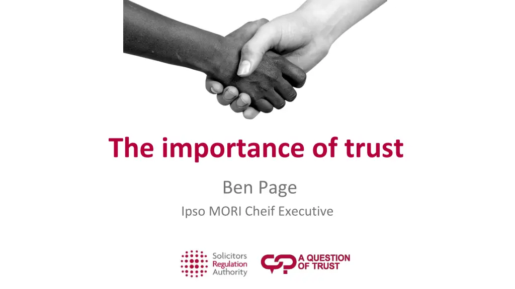 the importance of trust