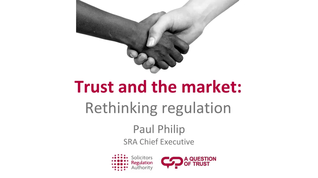 trust and the market rethinking regulation 2