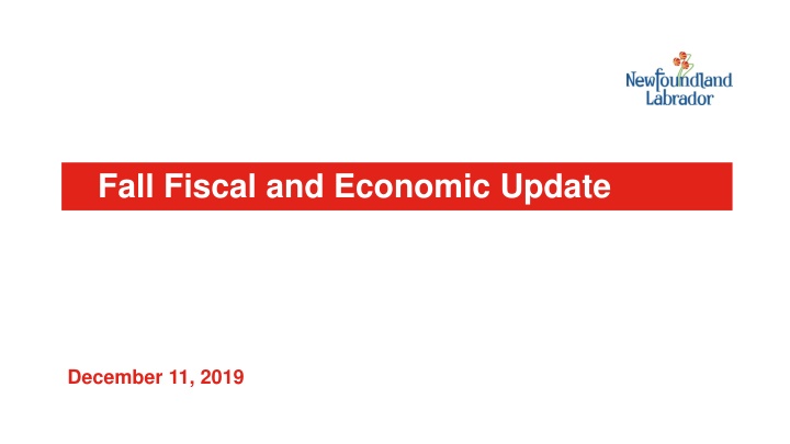 fall fiscal and economic update