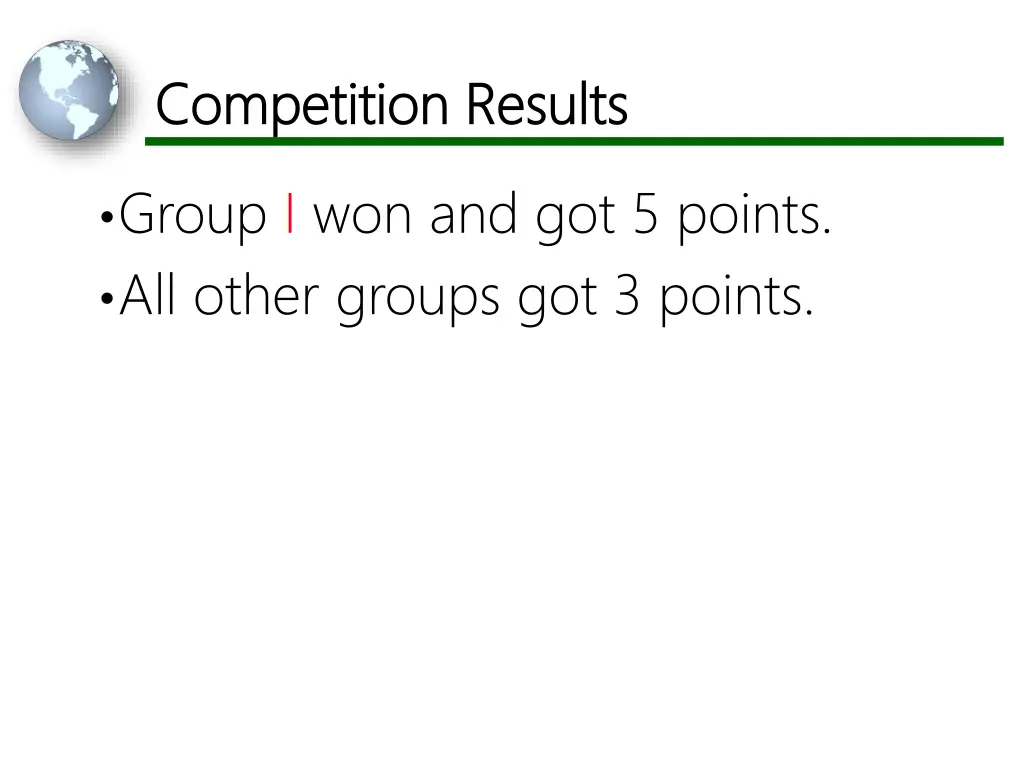 competition results competition results