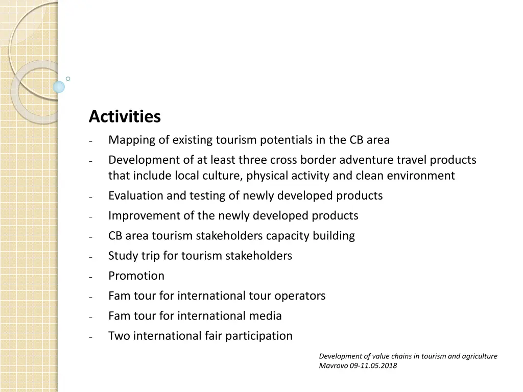activities