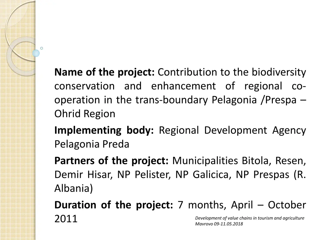 name of the project contribution