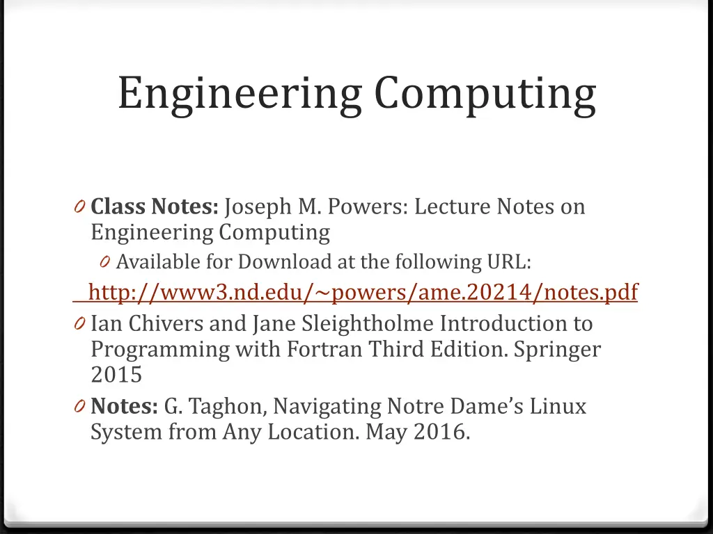 engineering computing