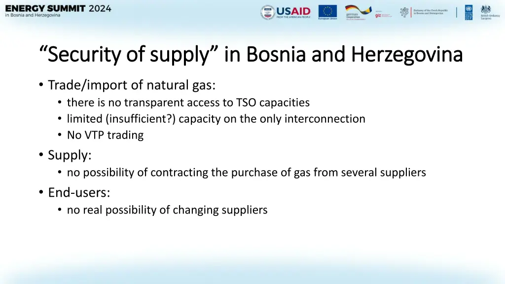 security of supply in bosnia and herzegovina 2