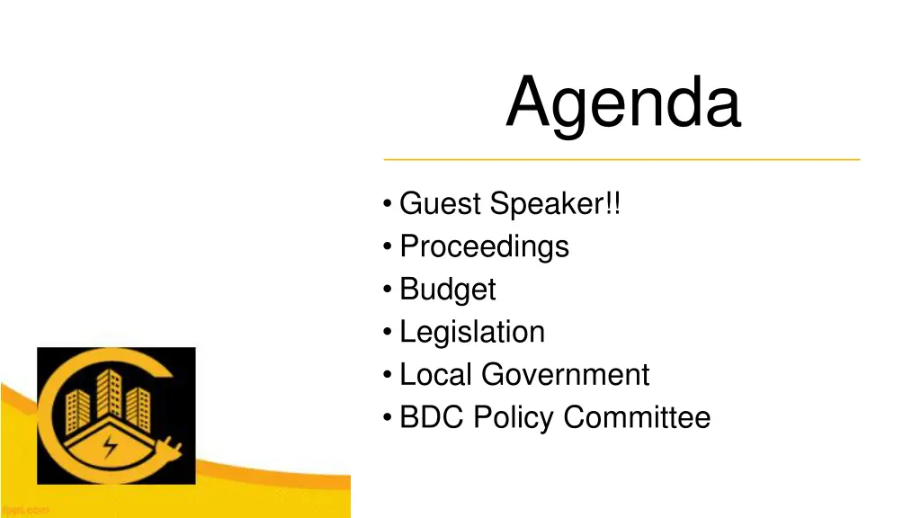 agenda