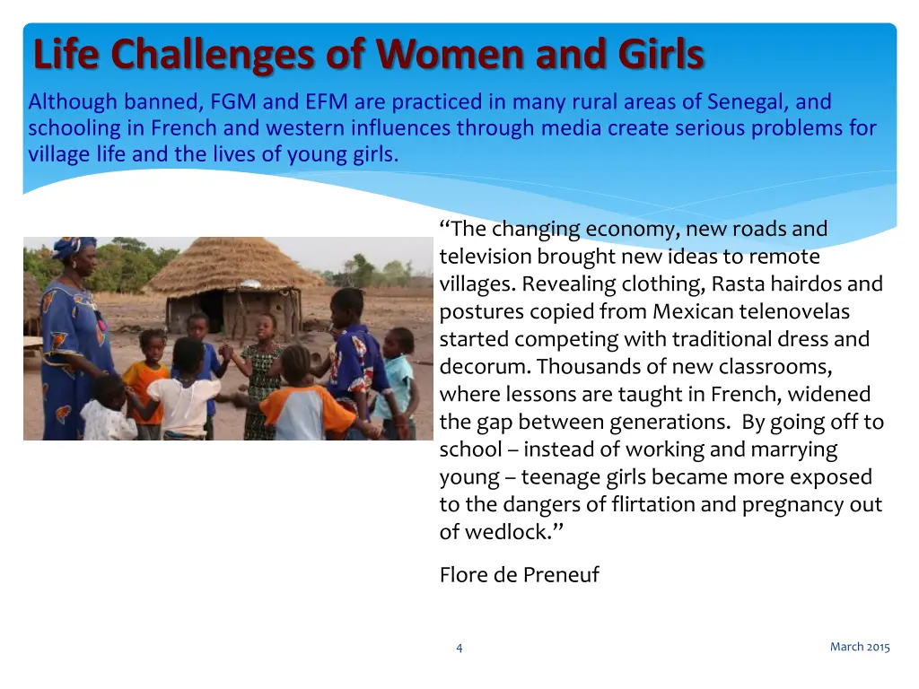 life challenges of women and girls