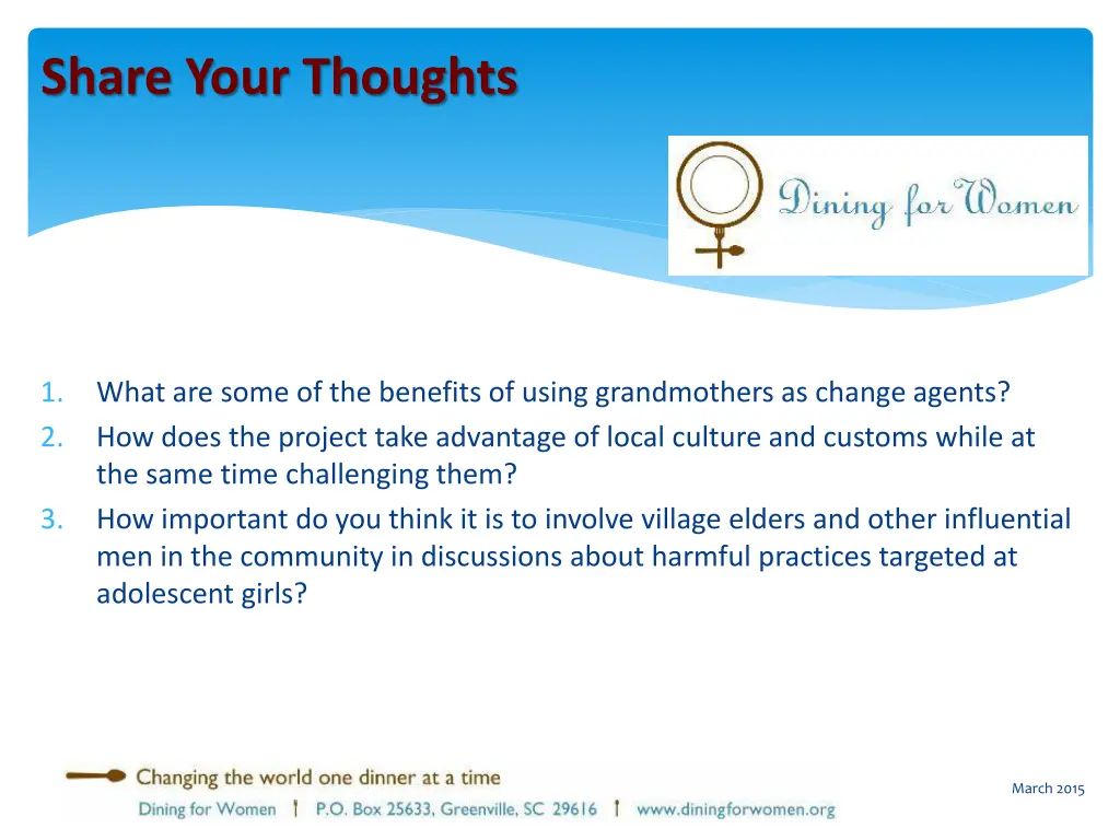 share your thoughts