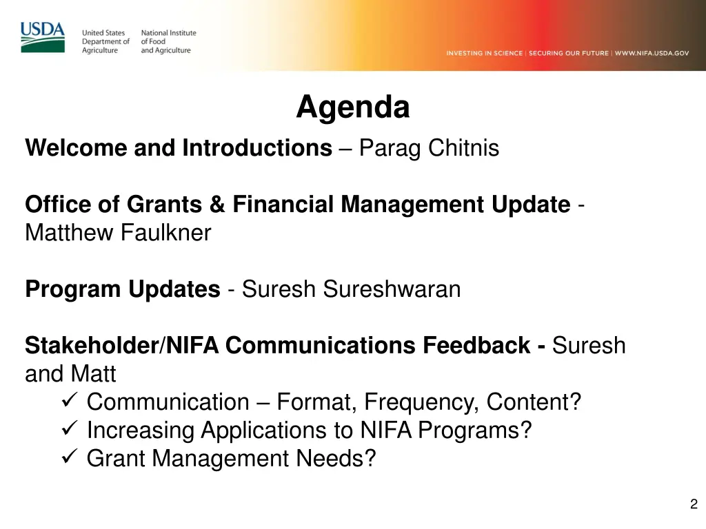 agenda