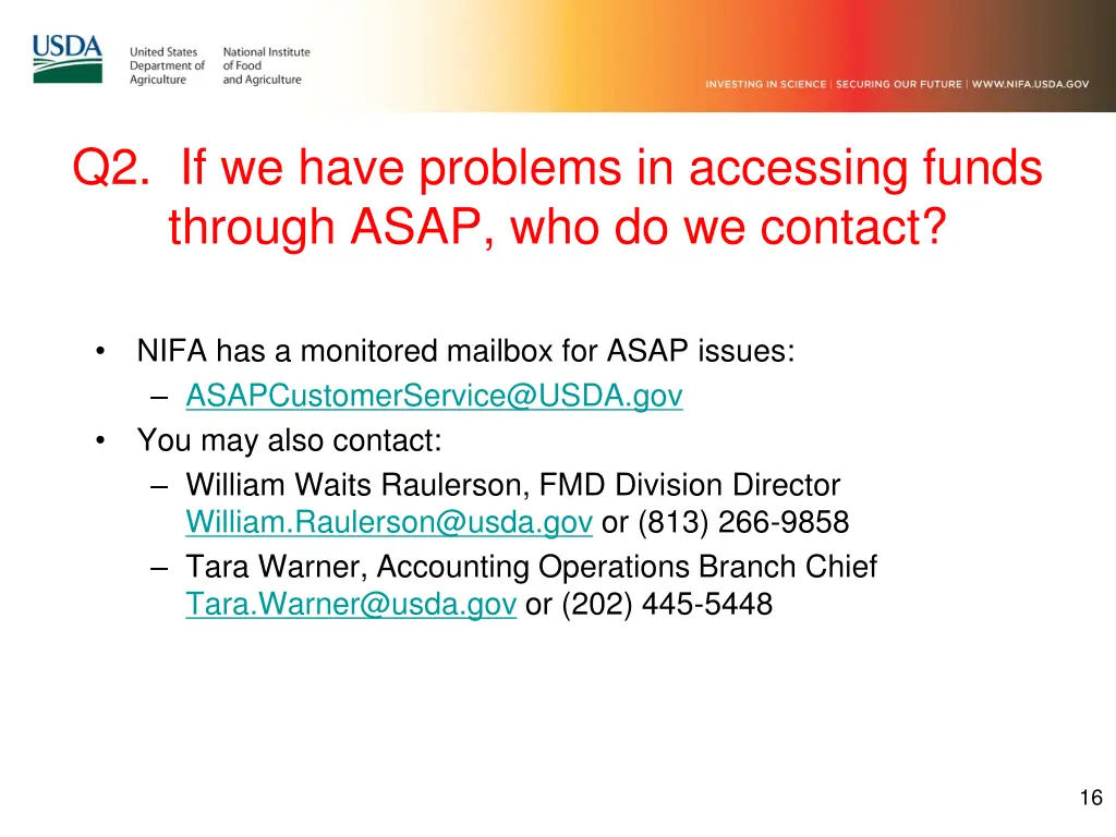 q2 if we have problems in accessing funds through