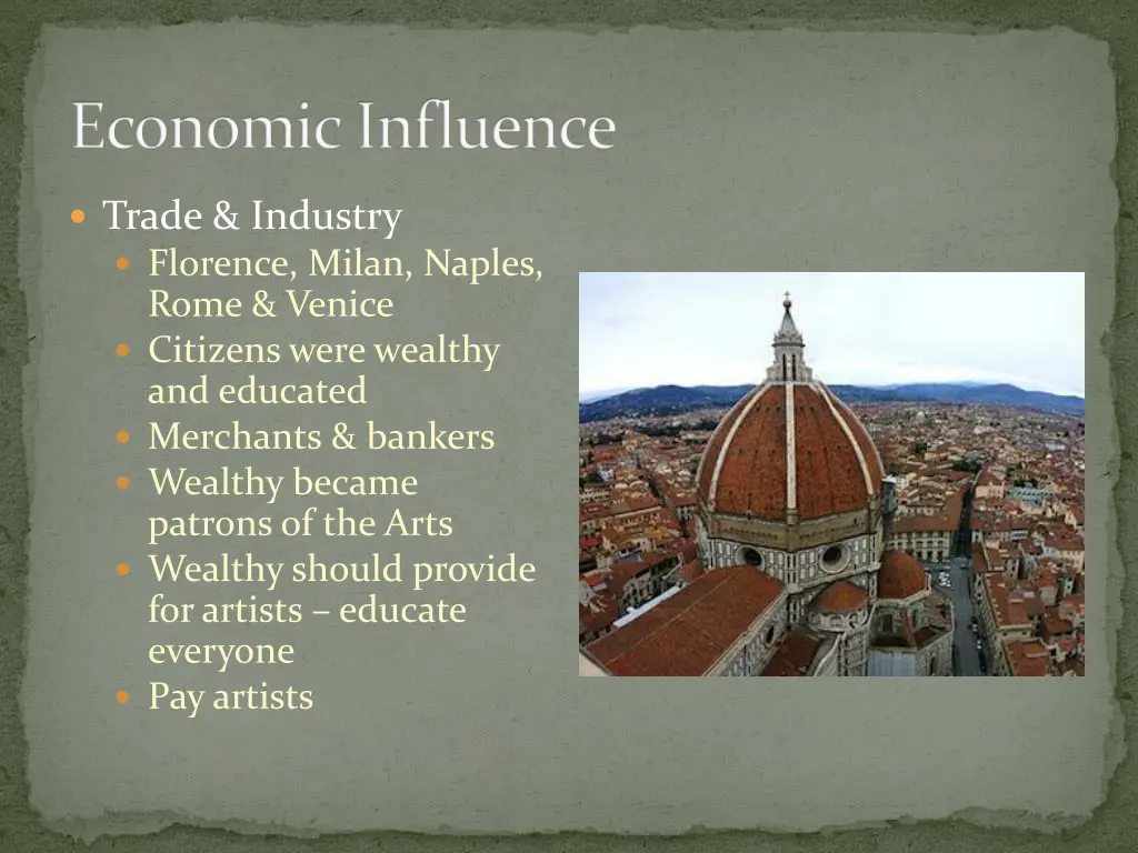 economic influence