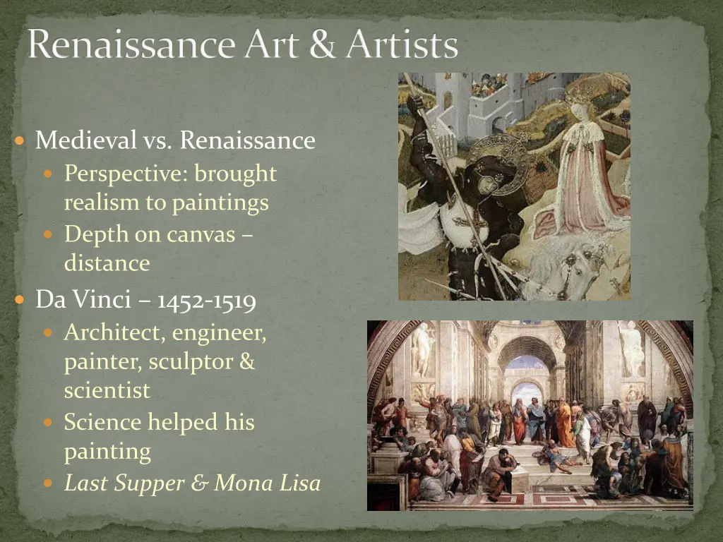 renaissance art artists