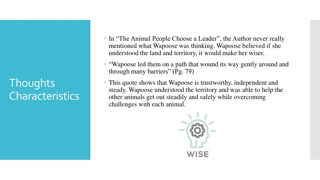 in the animal people choose a leader the author