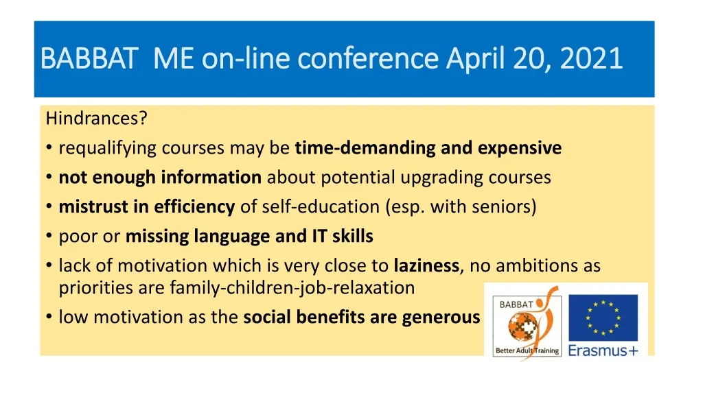 babbat me on babbat me on line conference april 2
