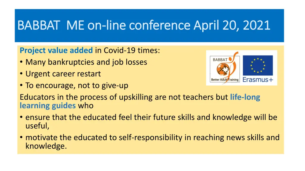 babbat me on babbat me on line conference april 3