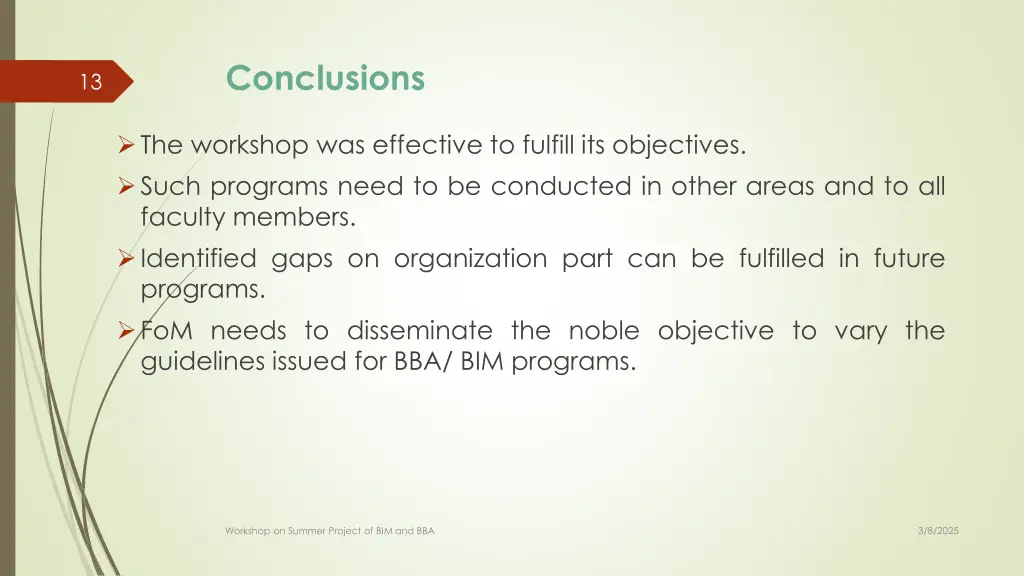 conclusions